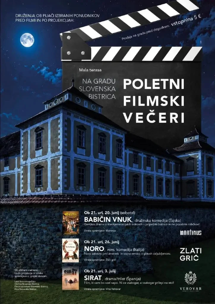 Poletni filmski večeri 2026 plakat