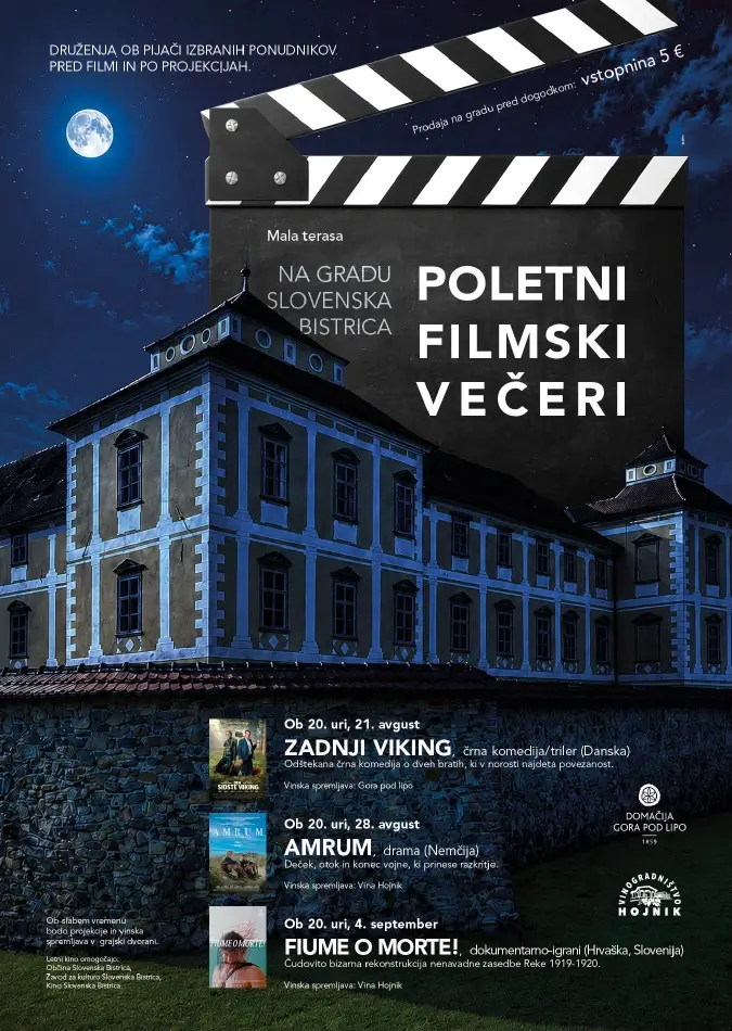 Plakat poletni filmski večeri